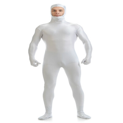 

Gesikai Mens Open Face Zentai Lycra Full Bodysuit Mens Zentai Suit Custom Second Skin Tights Dancewers Halloween Costumes