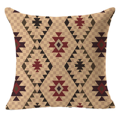 

Cntomlv hot sale Vintage Geometric Flower Cotton Linen Throw Pillow Case Cushion Cover Home