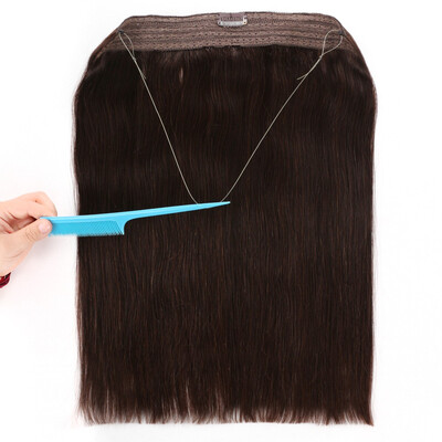

BHF hair 100 virgin remy cuticle hair thick ends flip in halo hair extension