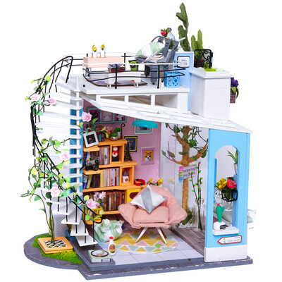 

If state 3d wooden puzzle rotating music box childrens building blocks spelling toy music box diy hand-assembled jewelry box creative gift Swan Lake girl AMD52