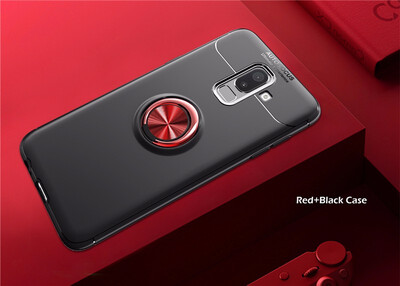 

Goowiiz Phone Case For Samsung Galaxy J8A6A6 Plus 2018 Luxury Metal Ring Magnetic Bracket TPU Shockproof Cooling