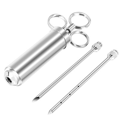 

UpperX Frying Syringe Marinating Syrup 60 ml with 2 Needles for Beef Chicken Pastry with Maramade Marinade