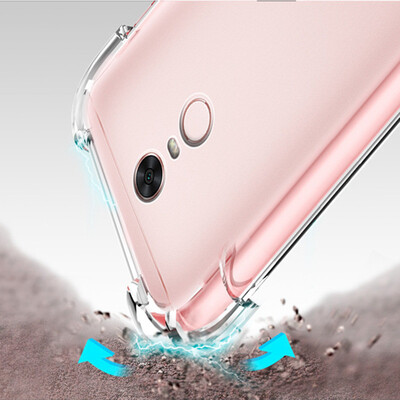 

For Xiaomi Redmi 5 Anti knock shockproof Soft Clear Cover For Xiaomi Redmi 5 Plus Transparent Silicone Bag Case