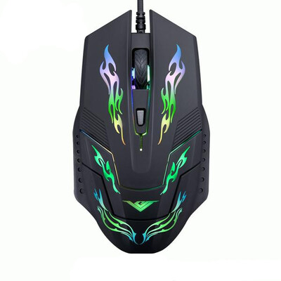 

RAJFOO I5 2400 DPI Optical USB Wired Gaming Mouse Mice For PC Laptop MAC D