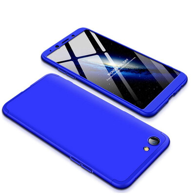 

MOONCASE Three-parts structure design Full Protection Hard Plastic Combination Case for Oppo Realme 1 Blue