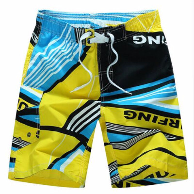 

2018 Summer Hot Men Beach Shorts Quick Dry Printing Board Shorts Men Bermuda Masculina