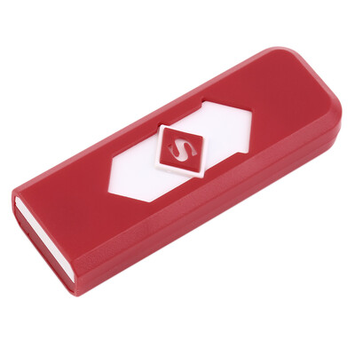 

Hot No Gas USB Electronic Rechargeable Battery Flameless Cigarette Lighter Red