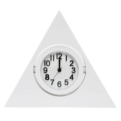 

Pearl Star PEARL alarm clock creative student clock childrens bedroom bedside table alarm table fashion triangle clock living room silent clock alarm PG1100 white