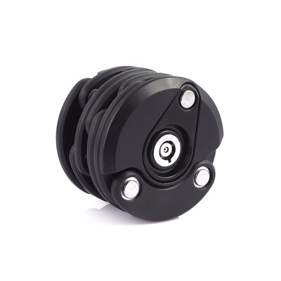 

Hamburger Shape Bicycle Folding Chain Lock Quality zinc alloy&ABS high grade of anti-theft anti-breaking&anti-cutting
