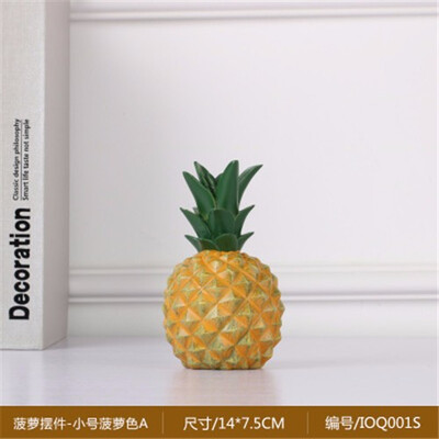 

Nordic ins resin pineapple Piggy Bank figurines bedroom personality decoration living room TV cabinet decorative ornaments