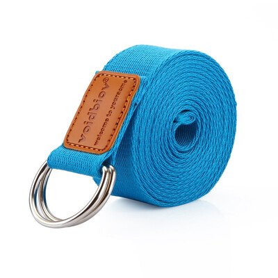 

D-Ring Buckle Yoga Strap 250CM Durable Cotton Belt Perfect for Holding Poses Improving Flexibility&Physical Therapy