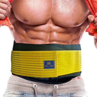 

Mens Waist Trainer Boby Shaper Slimming Boned BeltSport Tummy Belly Trimmer Back Support US Stock