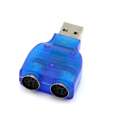

Huayuan New USB Male to 2 PS2 Female Active Adapter T-splitter