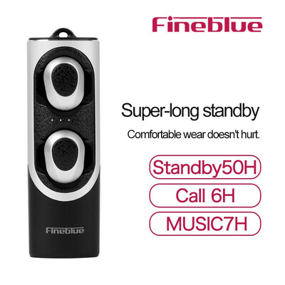 

Fineblue RWS-X8 twins Bluetooth 50 Earphone Mini Wireless Small Earbuds Stereo for phone sport with microphone new earphone