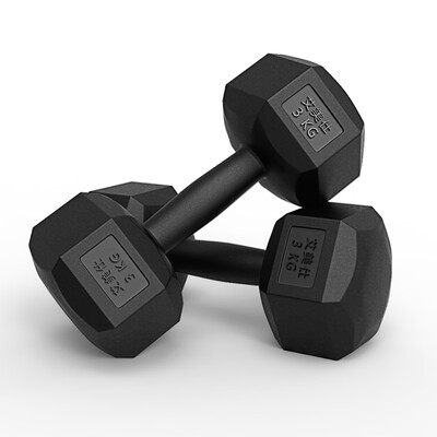 

AiMeiShi AiMeiShi Amy Shi environmental protection dumbbell bag rubber hex dumbbell mens 6kg home fitness equipment two loaded
