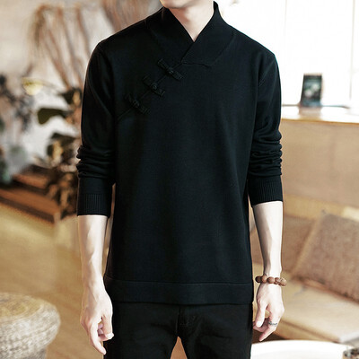 

Sweater male Chinese style large size mens sweater sweater