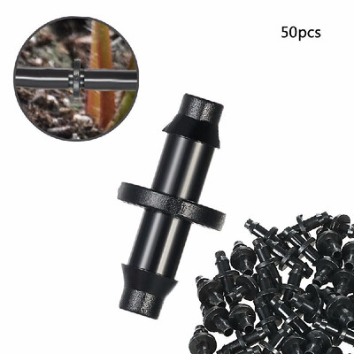 

50pcs 1 4 PVC Barbed Connector Tubing Coupling Connectors Water Drip Irrigation for Greenhouse