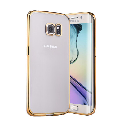 

MOONCASE Soft TPU Transparent Back Plating Side Case Cover for Samsung Galaxy S6 Edge Plus
