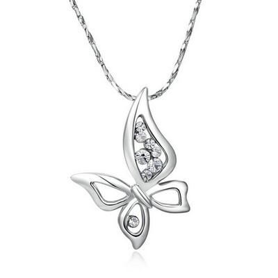 

Yoursfs® 18K Gold Plated Butterfly Crystal Necklace Women Fashion Pendant Jewelry