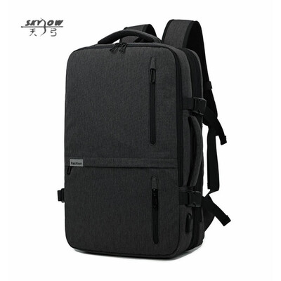 

Multifunctional shoulder bag New Korean fashion mens Oxford Brake chain business backpack