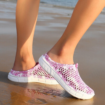 

Women Summer Beach Sandals Hollow-out Casual Breathable slippers Slip-on Flats Shoes