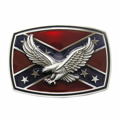 

New Vintage American Pride Western Eagle Enamel Belt Buckle Gurtelschnalle Boucle de ceinture