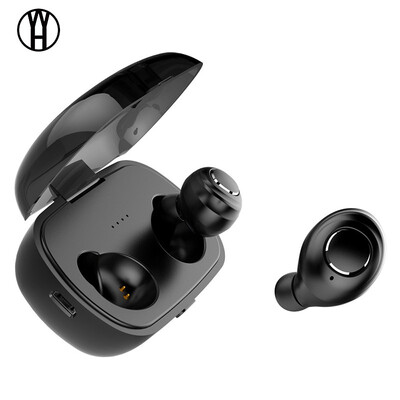 

WH TWS-X8 ipx5 sports waterproof sweat wireless Bluetooth earphone invisible stereo noise reduction Headset with charging box