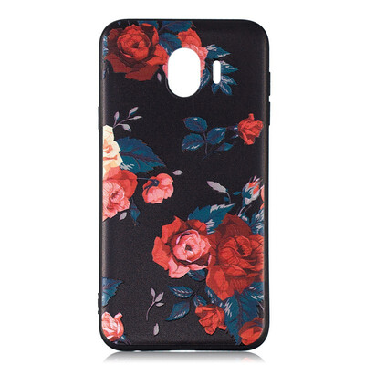 

Samsung Galaxy J4 2018 Case Embossed Soft TPU Shockproof Print Protective Cover