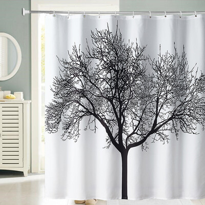 

Yuhuaze simple bathroom shower curtain padded waterproof mildew shower curtain polyester cloth bathroom curtain with shower curtain ring 180180cm