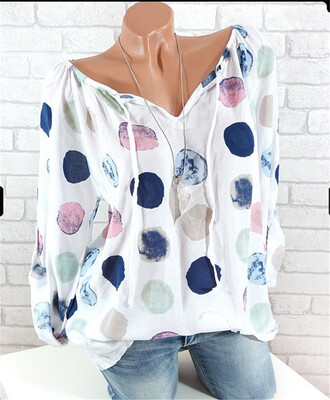 

Ladies sexy blouse deep V Europe&America