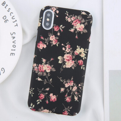 

Green Leaf Print Phone Case For iPhone 8 7 6 6S Plus X Colorful Flower Leaves Pattern Cases Hard PC