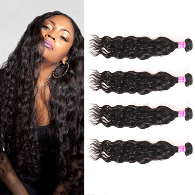 

Glary Good 8A Malaysian Virgin Hair Water Wave 4Pcs Wet&Wavy Human Hair Weave Cheap Virgin Malaysian Curly Hair Bundle Deals