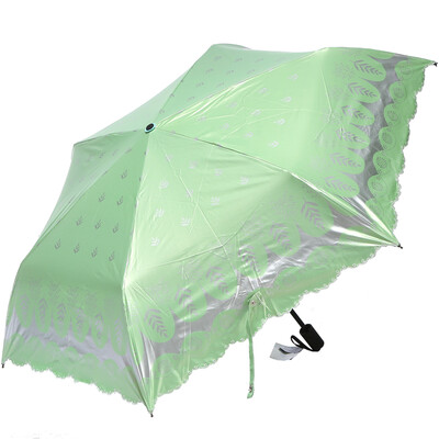 

Jingdong supermarket Paradise umbrella UPF50 mercerized velvet black rubber carbon skeleton three fold ultra-light sun umbrella sunny umbrella 31811E light yellow