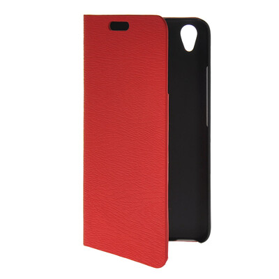 

MOONCASE Slim Leather Side Flip Wallet Card Slot Pouch with Kickstand Shell Back чехол для Huawei Honor 4 Play Red