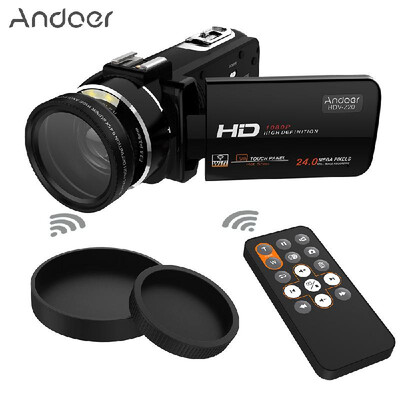 

Andoer HDV-Z20 Portable 1080P Full HD Digital Video Camera with 37mm 045¡Á Wide Angle Lens Max 24 Mega Pixels 16¡Á Digital Zoom C