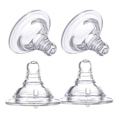 

Kiss me kidsme baby wide-caliber silicone nipple bite-resistant pacifier cross hole 4 sticks