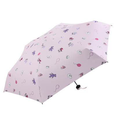 

Alicia IDREAMY 50 fold mobile phone pocket umbrella cute girl sunshade umbrella folding rain dual-use sun umbrella 99555 pink