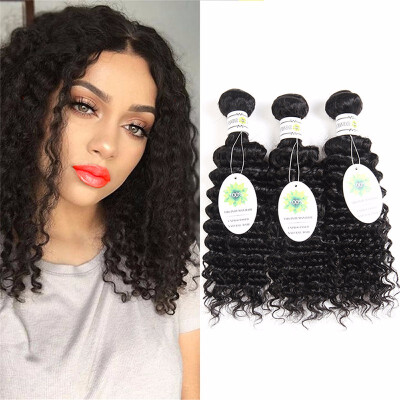 

Indian Deep Curly Virgin Hair 7A Indian Deep Wave Virgin Hair 3Pcs 100 Unprocessed Virgin Indian Curly Hair Deep Wave