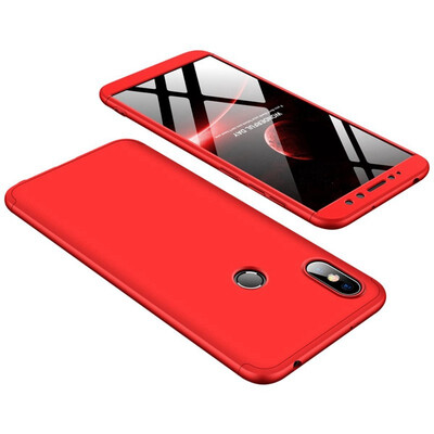

MOONCASE Three-parts structure design Full Protection Hard Plastic Combination Case for Xiaomi Redmi S2 Red