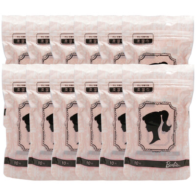 

Barbie Barbie light luxury series wet paper towel 1 piece of independent package (10 pieces) x12 bag