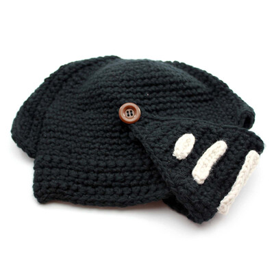 

Vanker Женщины Мужчины вязаный шерстяной Weave крючком шлем Cap Hat ветрозащитный маска для лица шапочки