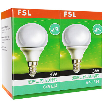 

Jingdong supermarket] Foshan lighting (FSL) LED bulb energy-saving bulb 3W small mouth E14 warm white 3000K 2 support