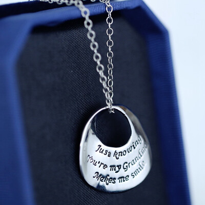

Proverbs Necklace Family Anime Multi Style Simple Pendant New Lover Gift