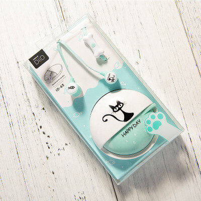 

3563mm wired cute cat call headset for Apple Android MP3&MP4 with cute wire box