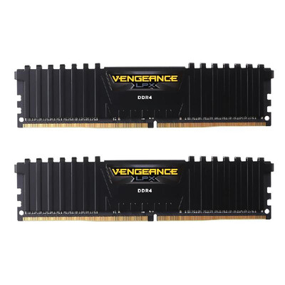

CORSAIR Vengeance LPX 16GB 2 x 8GB DDR4 DRAM 2400MHz C14 288-Pin Memory Kit CMK16GX4M2D2400C14 Black
