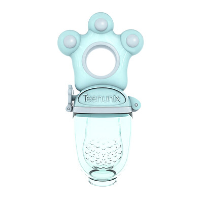 

Tianmei Youke TEENUNIX baby bite music food bite bag fruit&vegetable music eat fruit nipple food supplement bite teeth gum molars baby chews bear pawmint mint blue