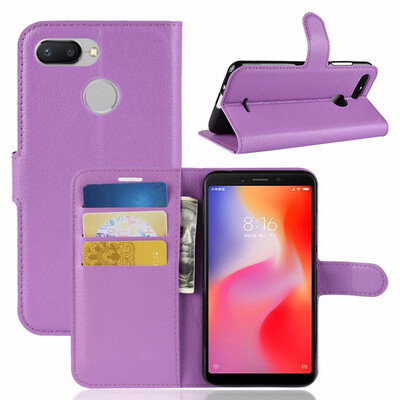 

for Xiaomi Redmi 6 WIERSS Wallet Phone Case for Xiaomi Redmi 6 Pro 3GB 4GB 32GB 64GB Flip Leather Cover Case Etui Fundas