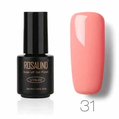 

ROSALIND Gel 1 Black Bottle 7ML Pure Color 58 Colors 01-58 Gel Nail Polish Soak Off Nail Art Semi-Premanent UV LED Gel Lacquer