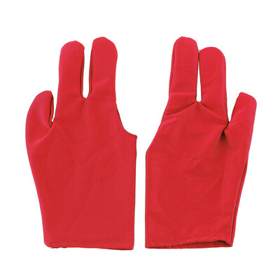 

Hot 1 Pair Spandex Snooker Billiard Cue Glove Pool Three Finger Accessory