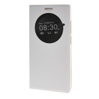 

MOONCASE Window View Design Slim Leather Side Flip Bracket Back Case Cover for 1+ OnePlus Two 2